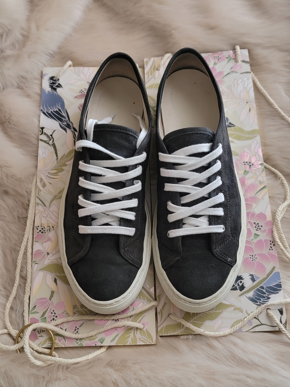 Womens Common Projects Navy Sneakers Sz 40